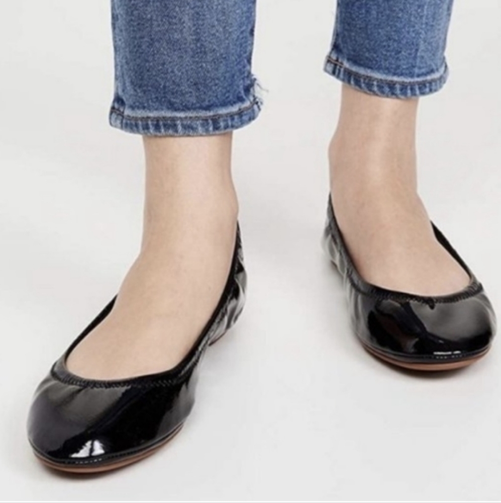 TORY BURCH black patent Leather Eddie ballet flats 5